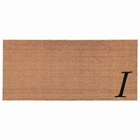 Calloway Mills Monogram Door Mat, Black, Natural, 24 in W x 48 in L 153622448I